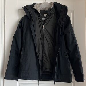 Colombia - 3-in-1 interchange black jacket (lining + outer shell jacket)